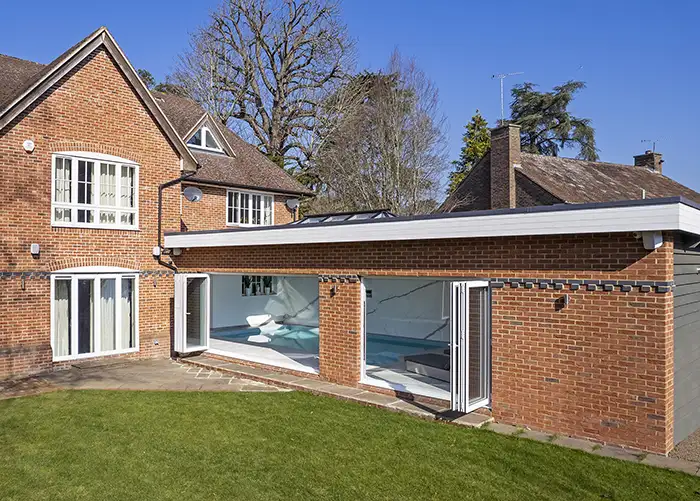 External view of a pool house