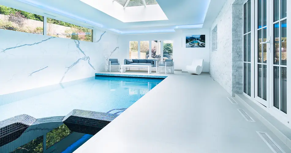 Every project is unique Indoor Pool with Seating Area