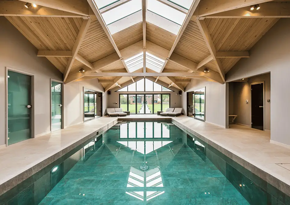 Traditional Style Pool House